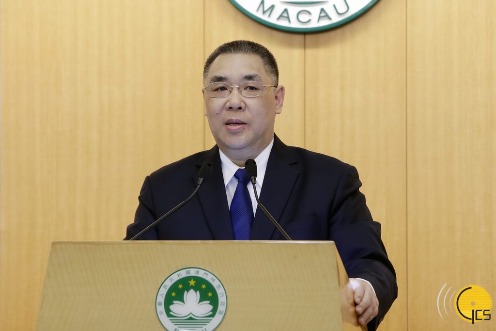 The Chief Executive Mr Chui Sai On Meets The Press Macao SAR 