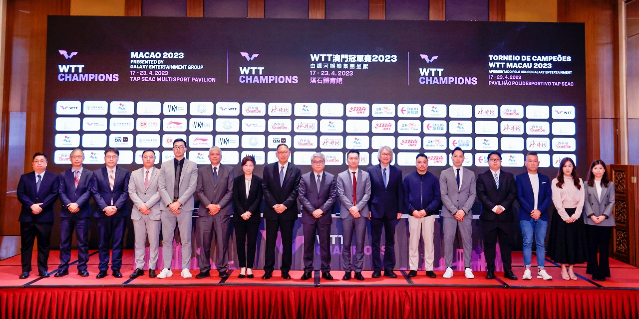 Tickets to WTT Champions Macao 2023 presented by Galaxy Entertainment Group to go on sale